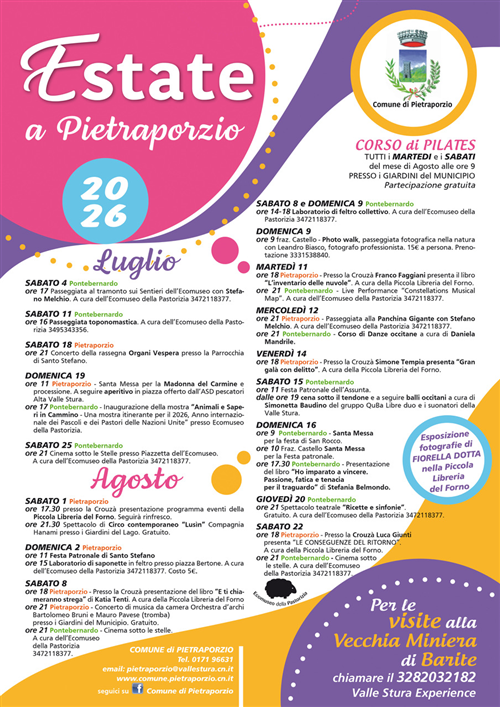 Estate a Pietraporzio 2026
