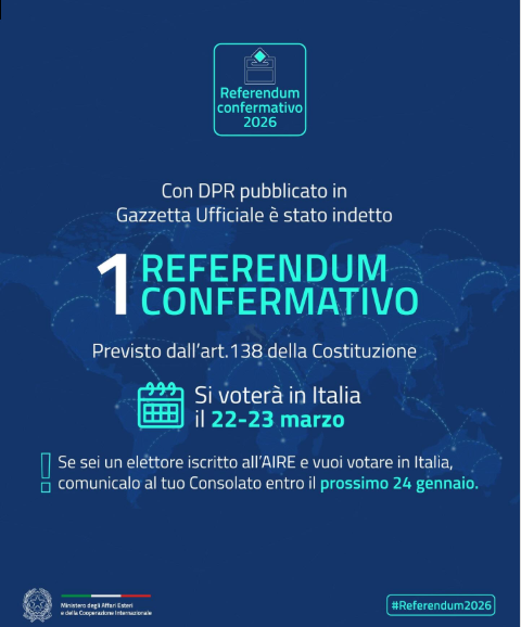 Referendum Costituzionale 22-23 marzo 2026