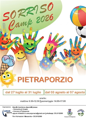 Sorriso Camp 2026 Pietraporzio